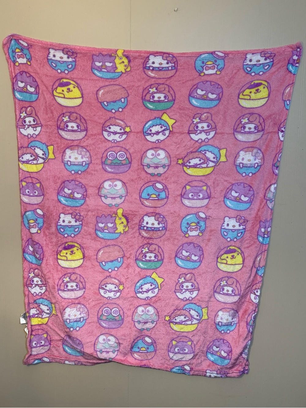 Northwest Sanrio Gachapon Capsule Throw Blanket